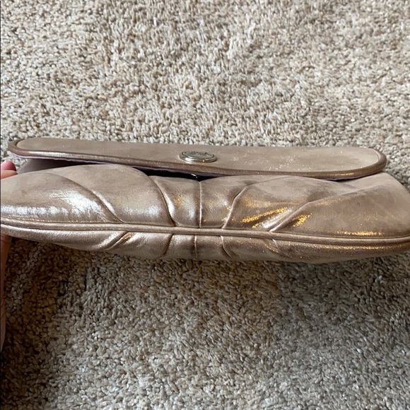 Gold Coach Clutch/Wristlet - Picture 6 of 8